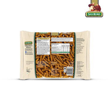 SAN REMO-Wholemeal Spirals-500g